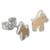 Kinder Ohrring Pferdchen Silber Ohrstecker Kinderschmuck TW SDO606N