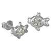 Kinder Ohrring Fisch wei Silber Ohrstecker Kinderschmuck TW SDO8008W