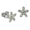 Kinder Ohrring Seestern wei 925er Silber Kinderschmuck TW SDO8018W