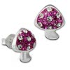 Kinder Ohrring Pilz pink Silber Ohrstecker Kinderschmuck TW SDO8020P