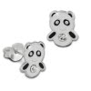 Kinder Ohrring Panda schwarz/wei Silber Ohrstecker Kinderschmuck TW SDO8125S