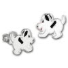 Kinder Ohrring Hndchen wei Ohrstecker 925 Kinderschmuck TW SDO8144W