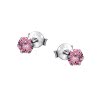 SilberDream Ohrstecker Zirkonia rosa 925 Silber Ohrring SDO8503A