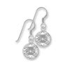 SilberDream Ohrhnger Rondell Zirkonia wei 925 Silber SDO8602W