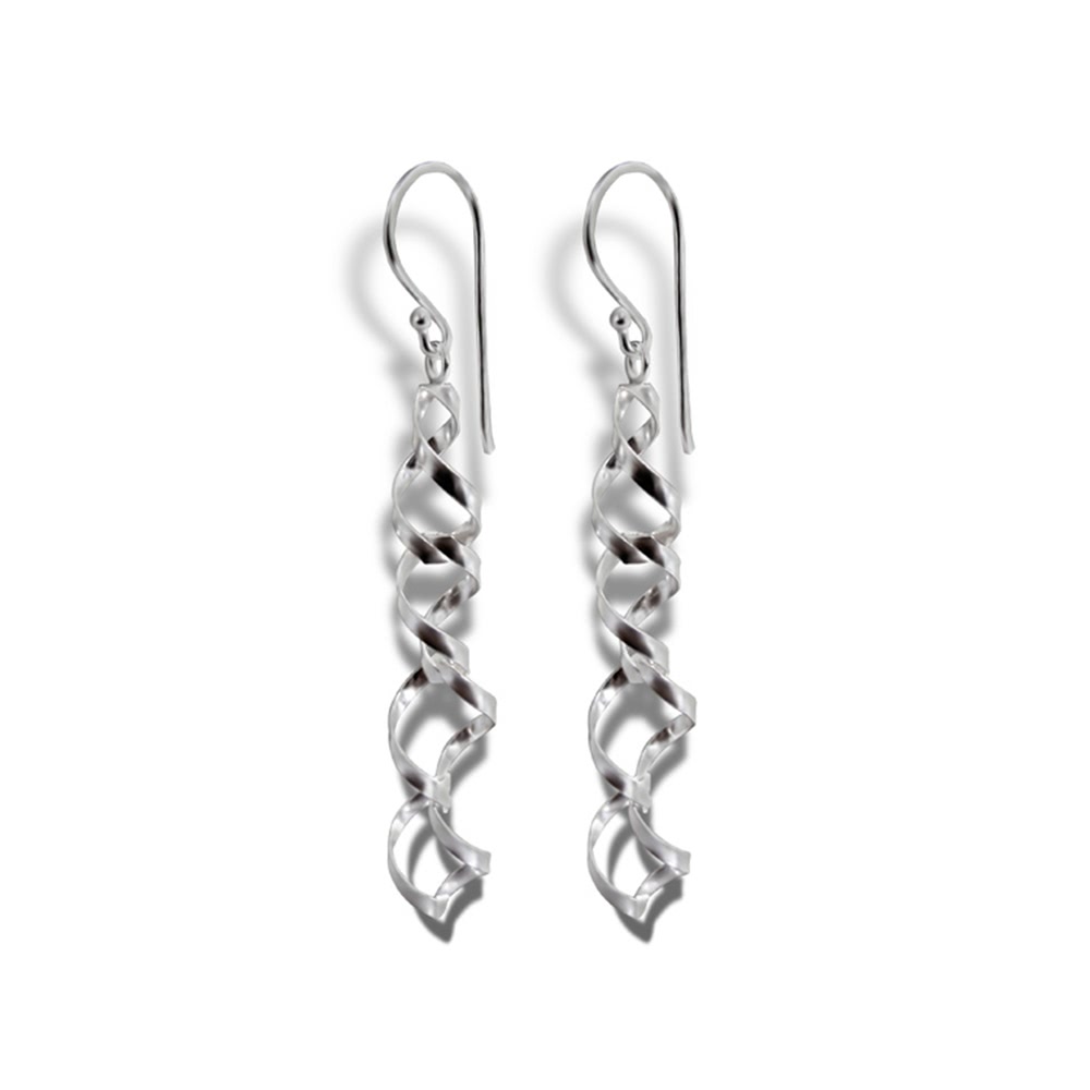 SilberDream Ohrringe Spiralen glnzend 925 Silber Ohrhnger SDO8800