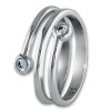 SilberDream Ring Dream Zirkonia wei Gr.54 Sterling 925er Silber SDR406W54