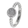 SilberDream Ring Zirkonia-Kreis wei Gr.58 925er Silber SDR408W58