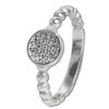 SilberDream Ring Zirkonia-Kreis wei Gr.60 925er Silber SDR408W60