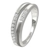 SilberDream Ring Double Zirkonia wei Gr.56 aus 925er Silber SDR416W56