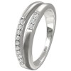 SilberDream Ring Double Zirkonia wei Gr.62 aus 925er Silber SDR416W62