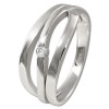 SilberDream Ring Design Zirkonia wei Gr.58 aus 925er Silber SDR420W58