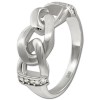SilberDream Ring Chain Zirkonia wei Gr.62 aus 925er Silber SDR422W62