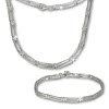 SilberDream Schmuck Set Trendy Collier & Armband 925 Silber SDS407