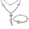 SilberDream Schmuck Set Drop Collier & Armband 925 Silber SDS413