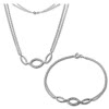 SilberDream Schmuckset Oval Zirkonia Kette & Armband 925 Silber SDS425W