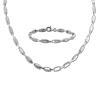 SilberDream Schmuck Set Design Collier & Armband Damen 925 Silber SDS469J