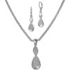 SilberDream Schmuck Set Kette und Ohrringe Unendlich Zirkonia Silber SDS49083