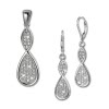 SilberDream Schmuck Set Anhnger und Ohrringe Unendlich Zirkonia Silber SDS4908W