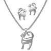 Teenie-Weenie Kinder Schmuck Set Ktzchen Kette und Ohrringe 925er SDS49113