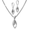 SilberDream Schmuck Set Kette und Ohrringe Tropfen Zirkonia 925er SDS49193