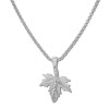 SilberDream Schmuck Set Kette und Anhnger Ahornblatt Zirkonia 925er SDS4926W