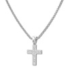 SilberDream Schmuck Set Kette und Anhnger Kreuz Zirkonia wei 925er SDS4928W