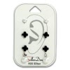 SilberDream Ohrstecker 3er Set Perle, Kleebltter 925er Silber Ohrringe SDS604WS