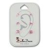 SilberDream Ohrstecker 3er Set Zirkonia rosa 925 Silber Ohrring SDS812P