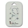 SilberDream Ohrstecker 3er Set Zirkonia wei 925 Silber Ohrring SDS812W