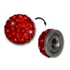 Glitzerkugel rot fr Sterlinx London Shamballa Armband SHB00R