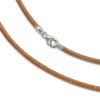 SilberDream Leder Kette 50cm natur 2mm fr Charms SML7050