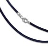 Leder Armband 19cm blau 2mm für Charms - Silber Dream Charms - SML7219