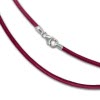 SilberDream Leder Armband 21cm pink 2mm fr Charms SML7421