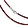 Leder Armband 19cm rot 2mm für Charms - Silber Dream Charms - SML7619