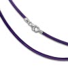 SilberDream Leder Armband 19cm lila 2mm fr Charms SML7719