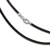 SilberDream Leder Kette braun 2mm fr Charms SML78XK