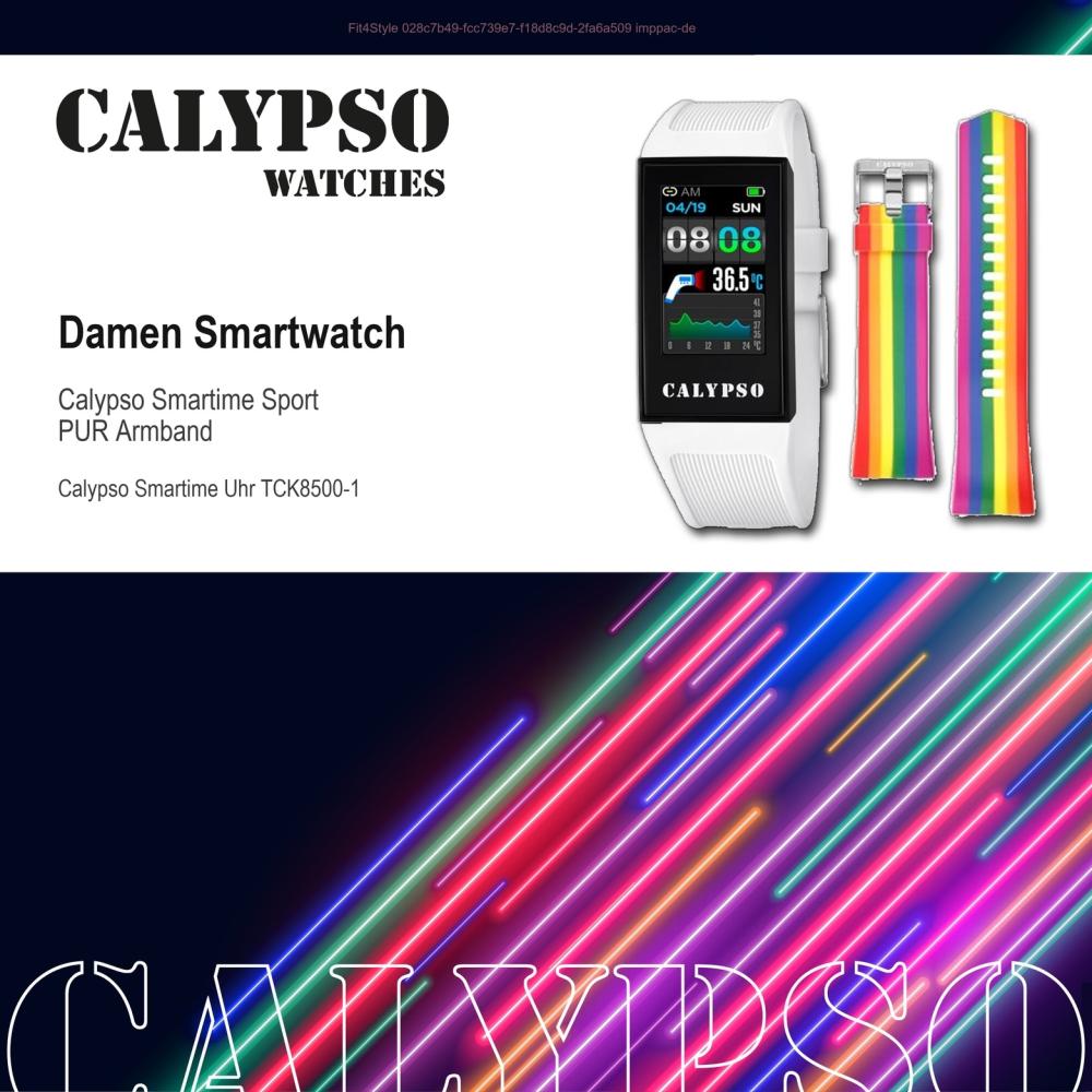 SmartWatch Fitness Tracker CALYPSO K8500-1 PU Armband weiß